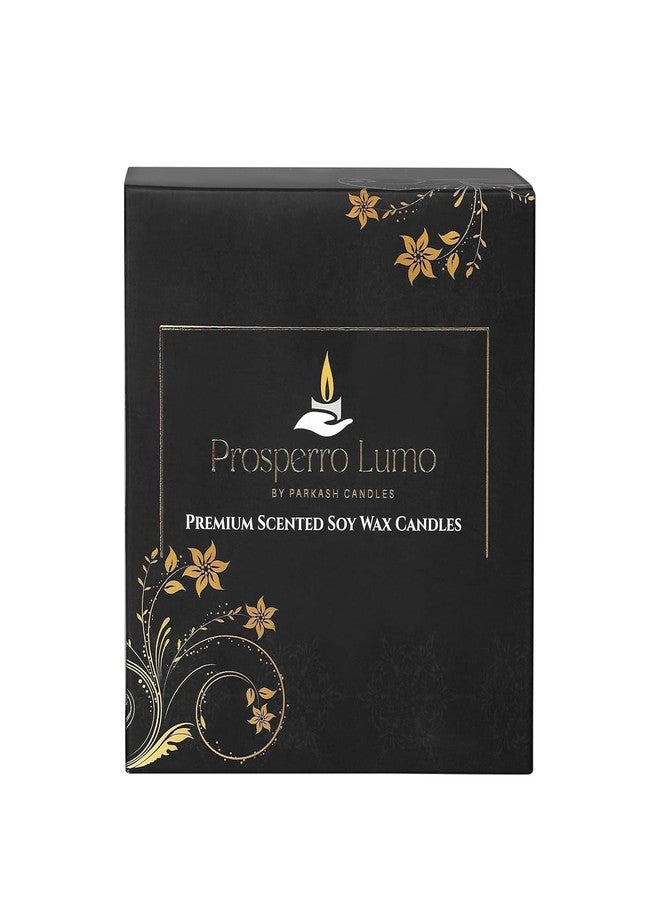 PROSPERRO LUMO by Parkash Candles Premium Scented Soy Wax Candle 200 gm 25-30 Hrs Luxury Aroma Therapy Votive Jar Scented Candles for Home Decor Gift Set (Lavender Bouquet) - Image 5